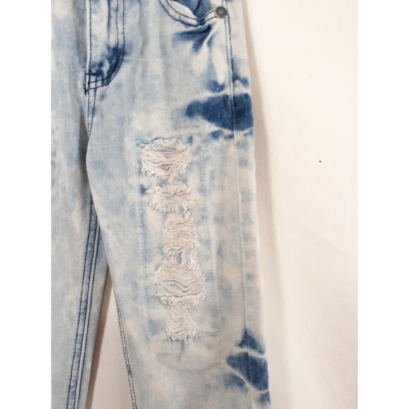 Road Narrows Acid Wash Distressed Jeans Kids Blue Size 5 - Picture 2 of 6